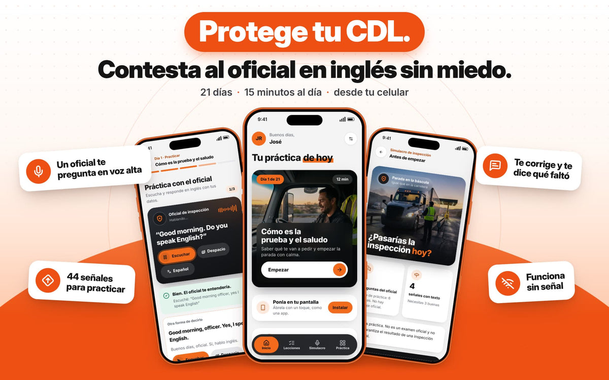 Que el inglés no te deje el camión parado.